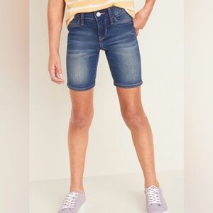 Ballerina 360° Stretch Light-Wash Jean Bermuda Shorts for Girls - Size 10